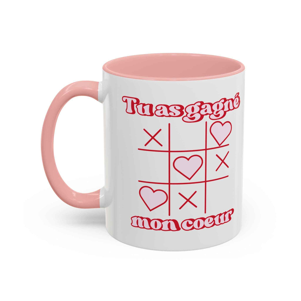 Mug « Tu as gagné mon cœur » – Cadeau mignon & romantique | Tasse amour Saint-Valentin - Taref