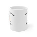 Mug humour noir « J’vais t’arracher les yeux, tête de cul ! » – mug drôle Gen Z, cadeau pote / collègue – illustration IA