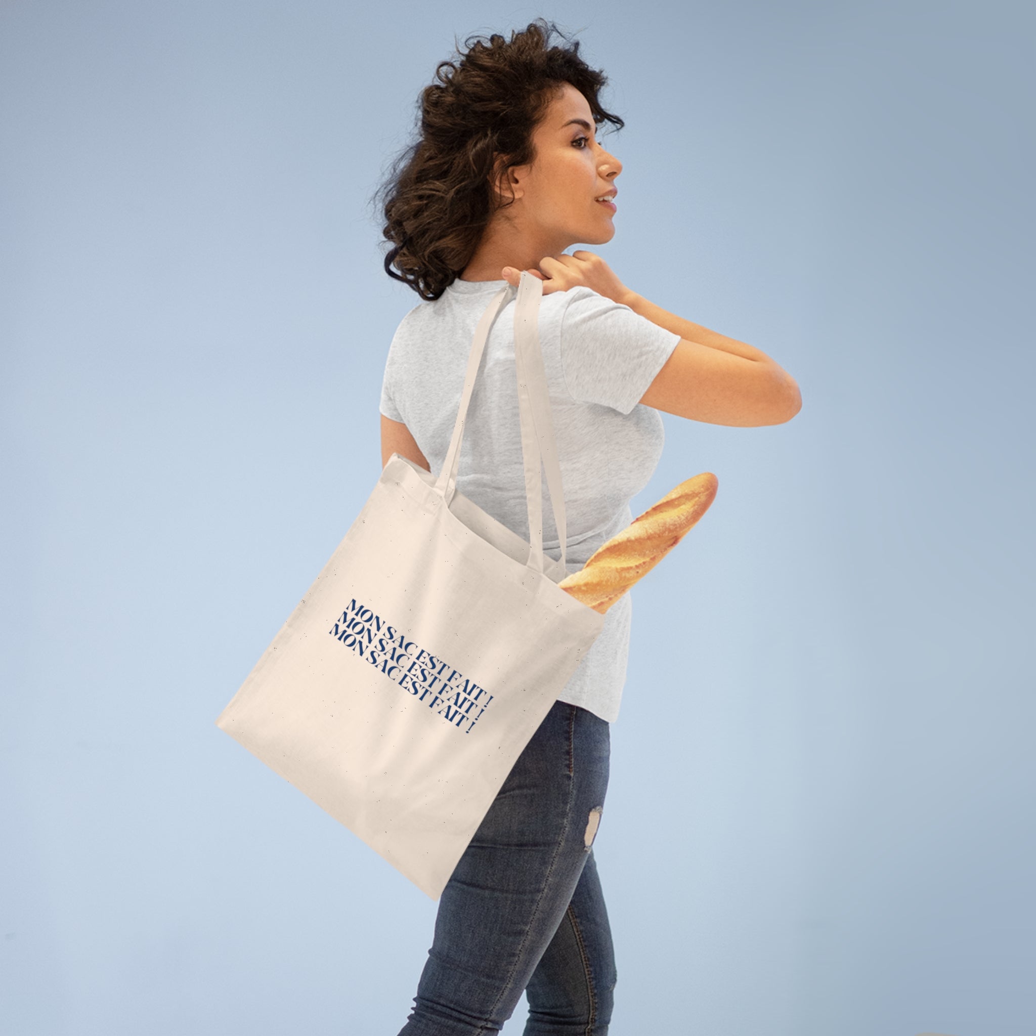 Tote bag coton – MON SAC EST FAIT ! (mème français, cadeau)