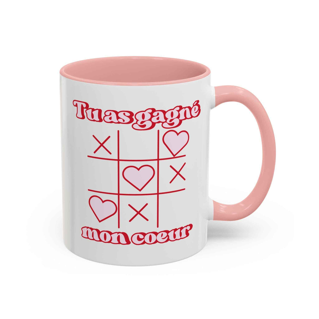 Mug « Tu as gagné mon cœur » – Cadeau mignon & romantique | Tasse amour Saint-Valentin - Taref
