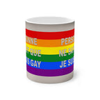 Color-Changing Pride Mug — Rainbow French Text "Je suis gay" 11oz