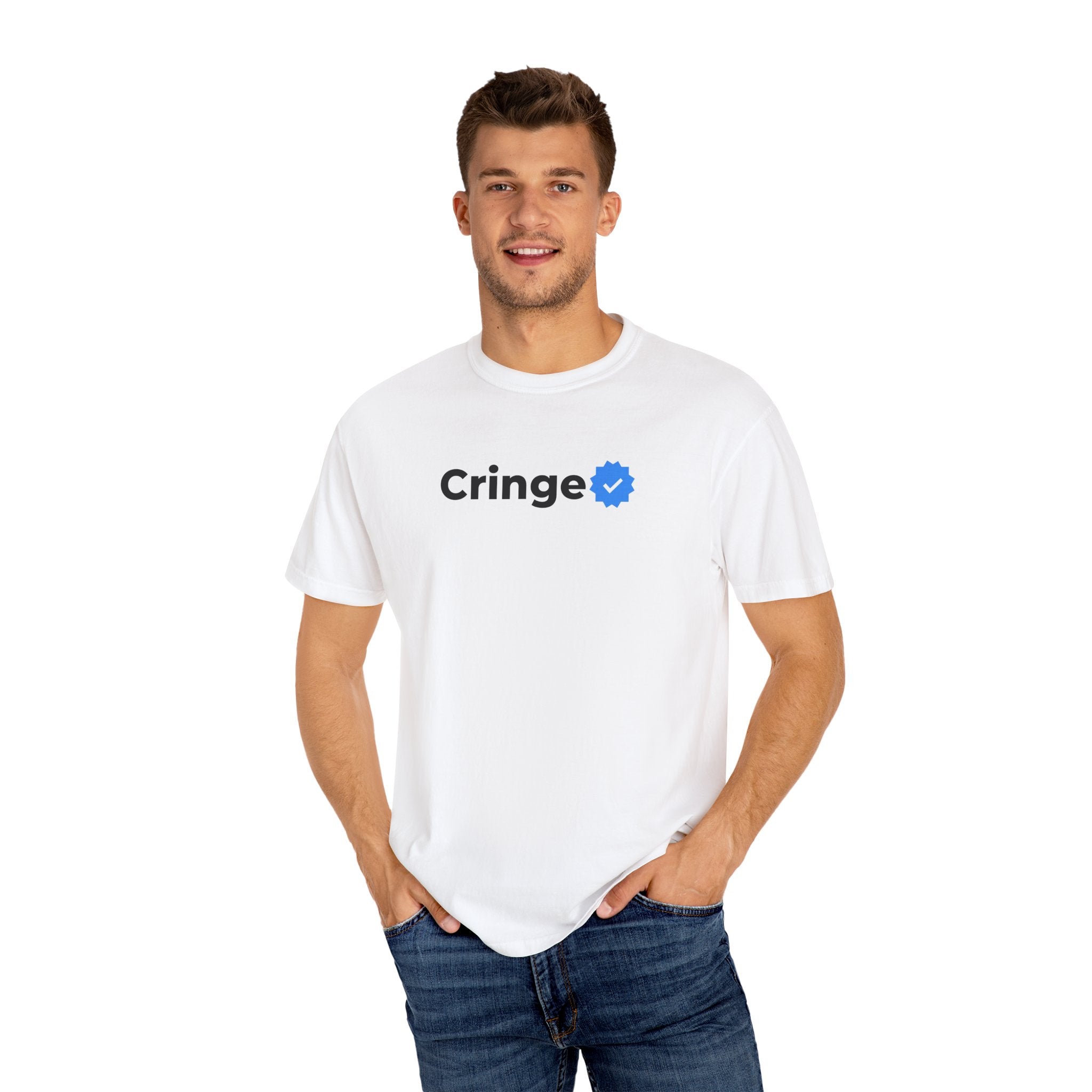 T-shirt "Cringe ✅" – Tee minimaliste humour Gen Z tendance 2025 - Taref