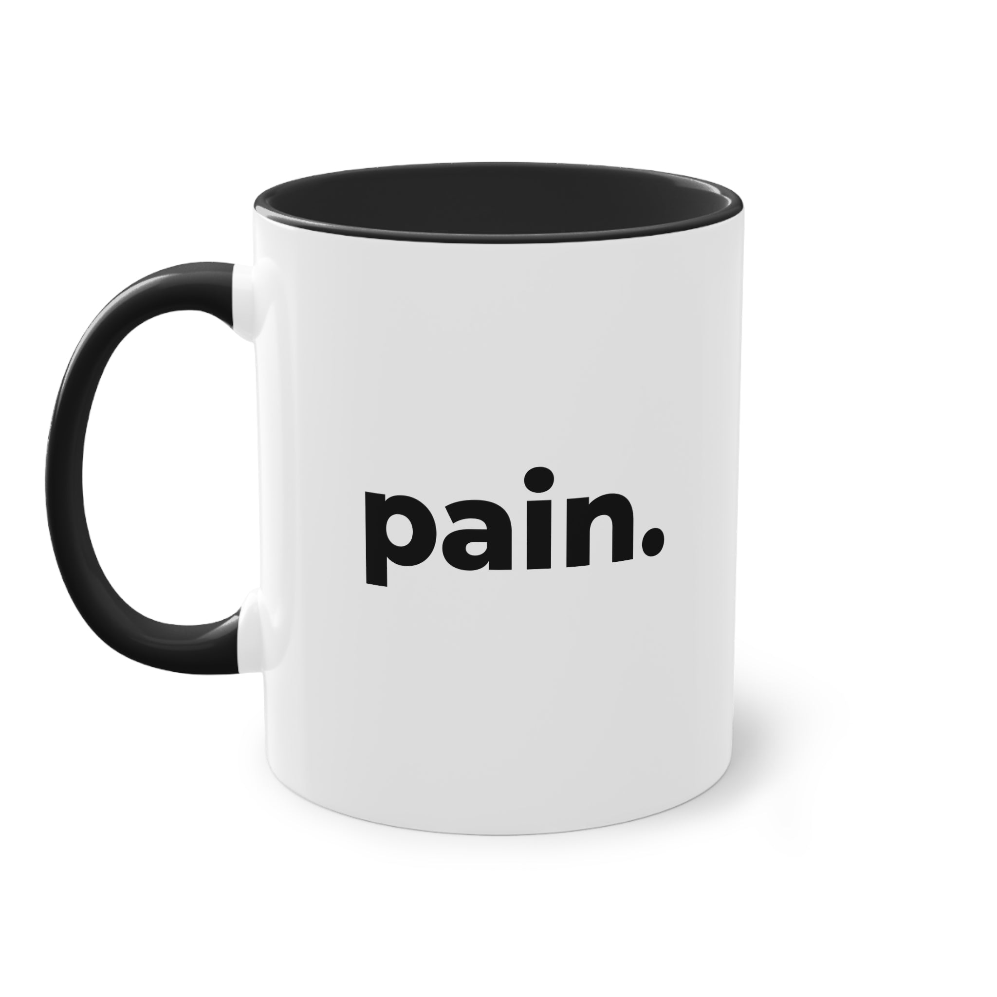 Tasse "pain." – Mug minimaliste humoristique argot crush - Taref