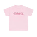 Cute Pink Script Graphic T‑Shirt - Unisex Heavy Cotton Tee - Taref