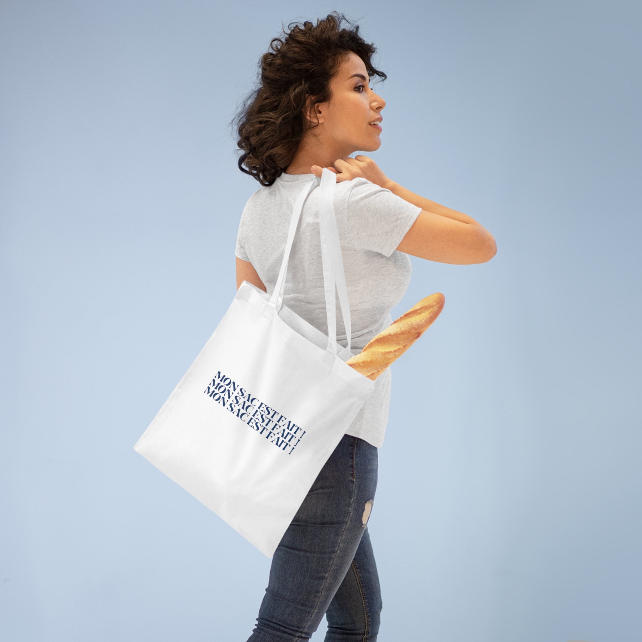 Tote bag coton – MON SAC EST FAIT ! (mème français, cadeau)