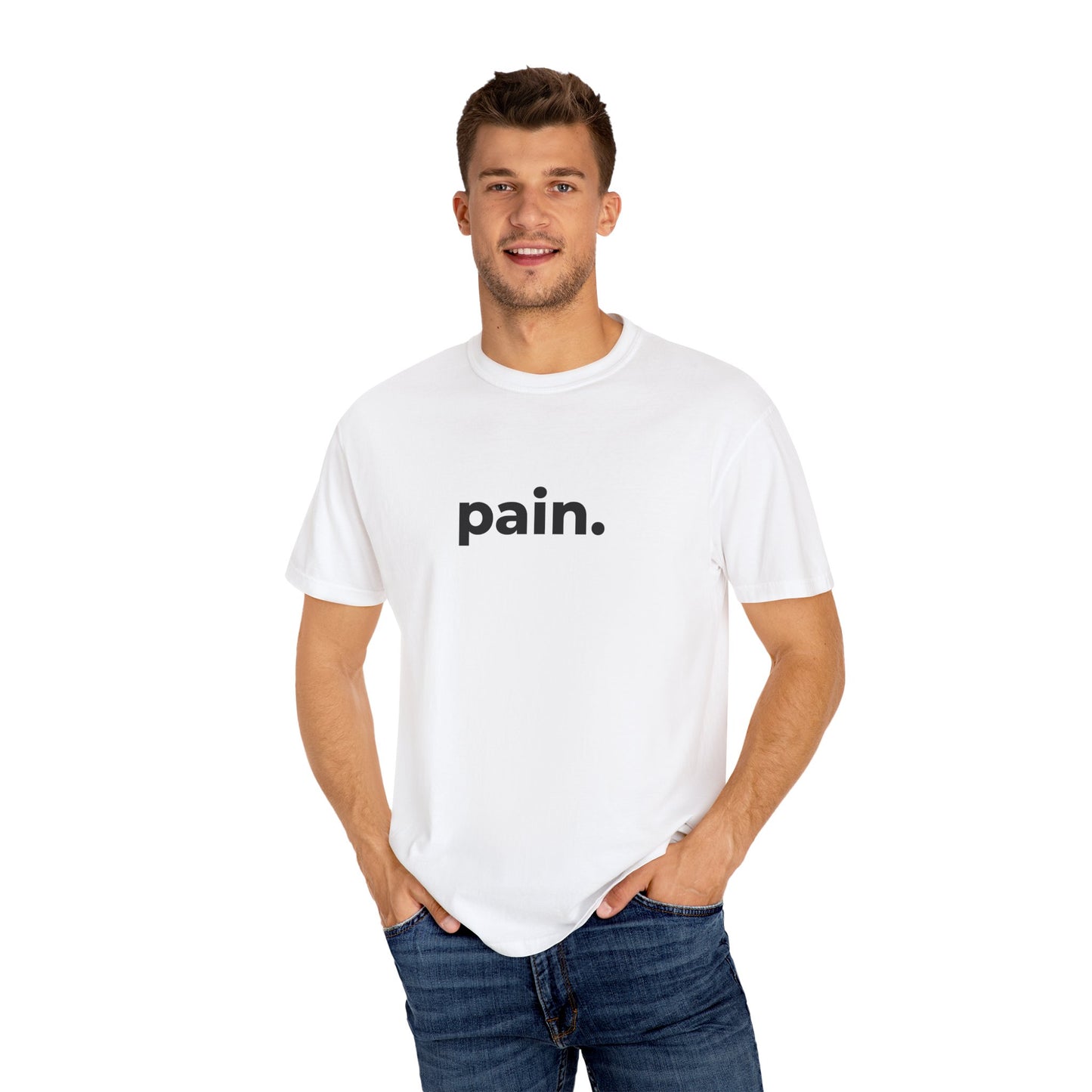 T-shirt unisexe "pain." – Tee minimaliste humour argot & tendance Gen Z