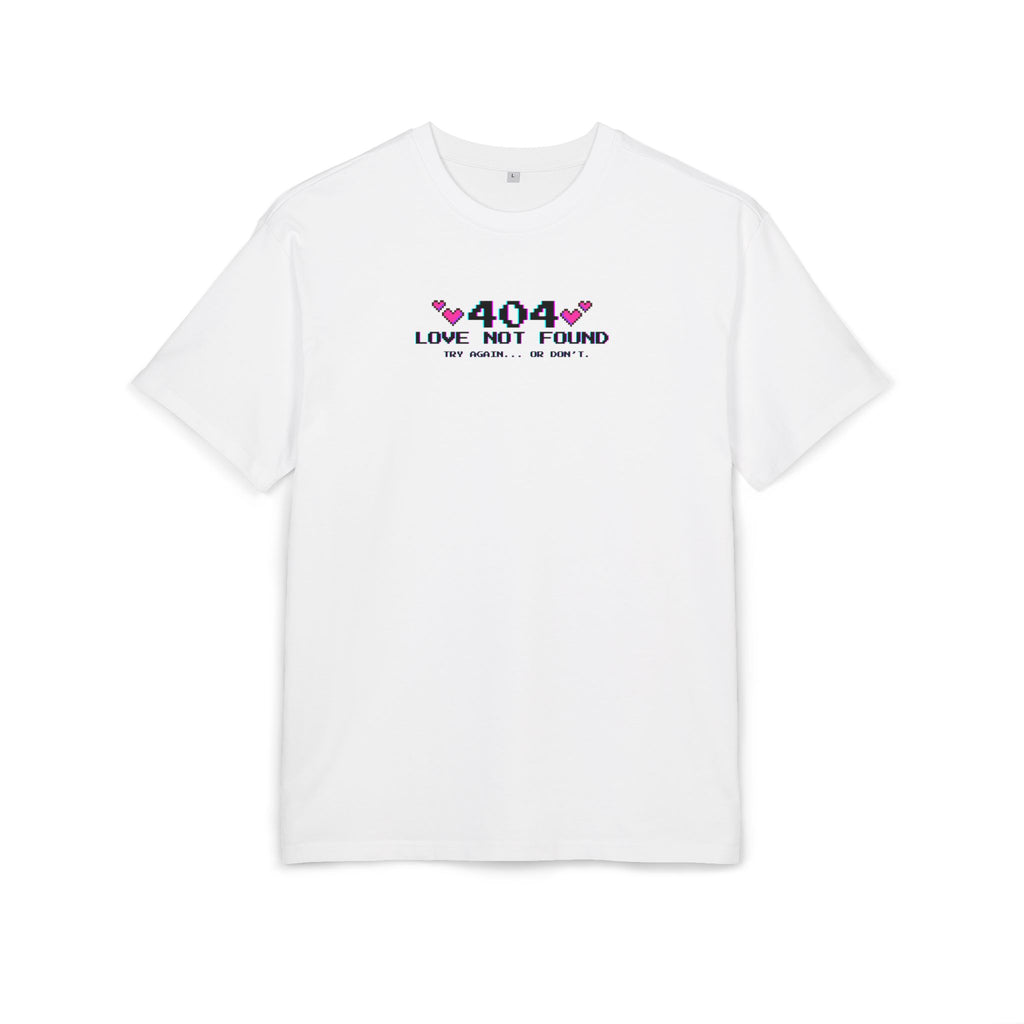 T-shirt Oversize Y2K “404 LOVE NOT FOUND”