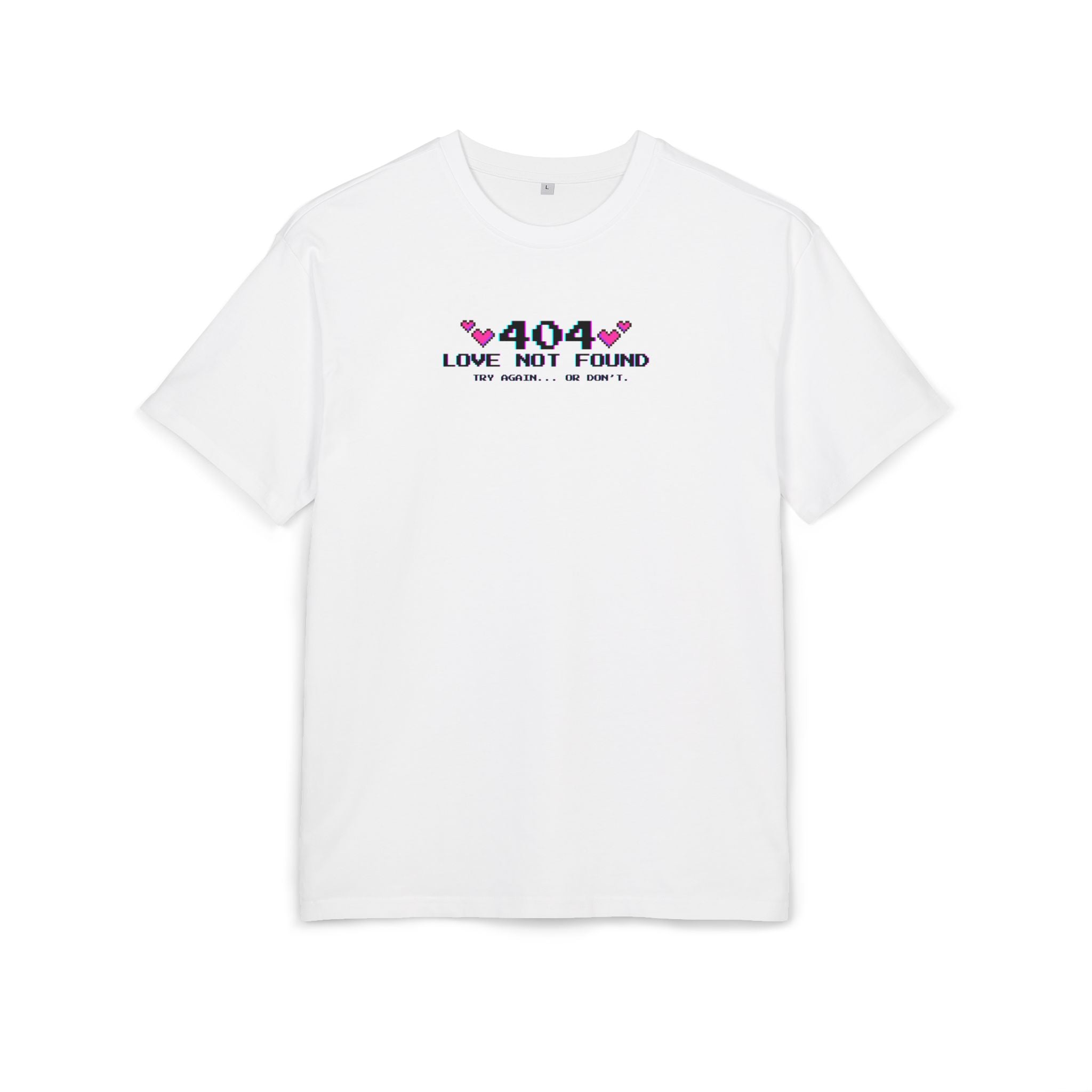 T-shirt Oversize Y2K “404 LOVE NOT FOUND”